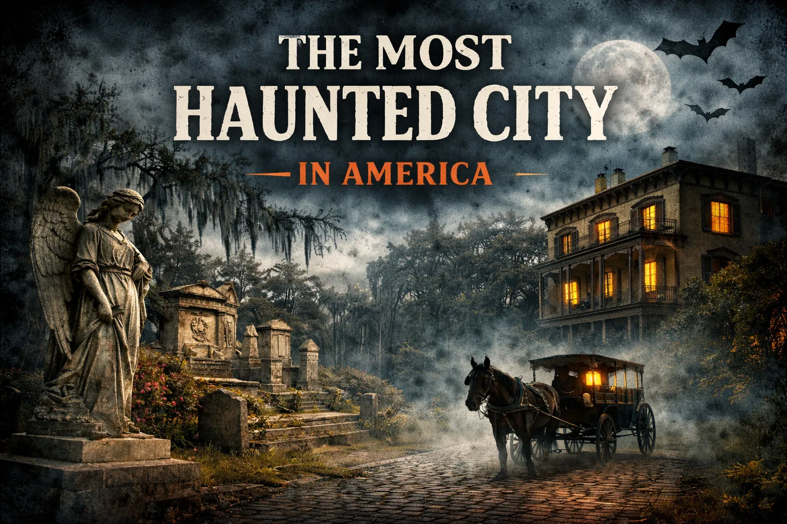 This featured image says the most haunted city in America